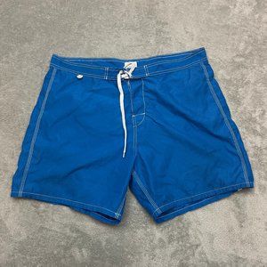 Surf Style Blue Board Shorts Swim Trunks Mens Size 36